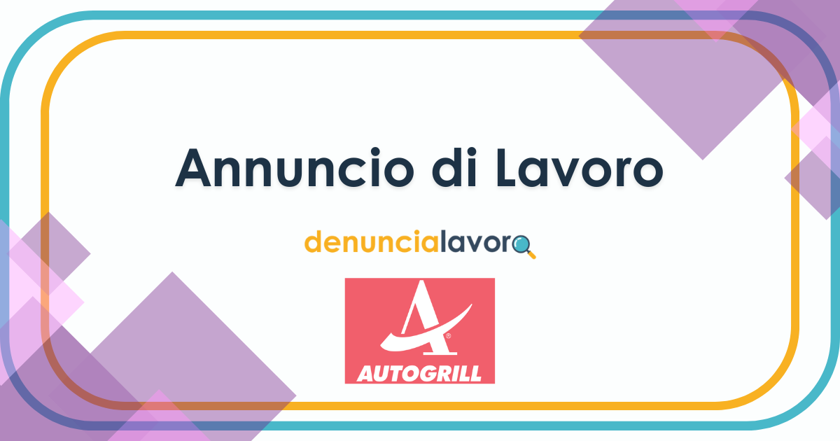 lavoro autogrill